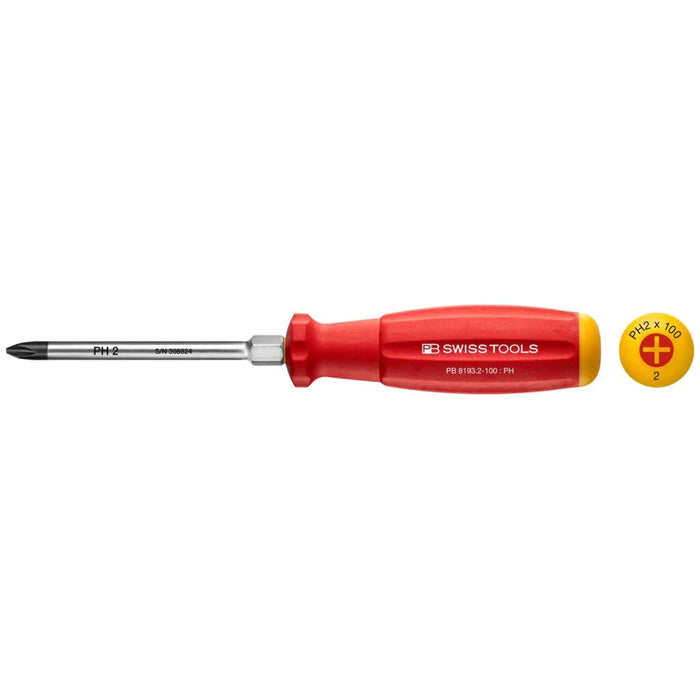 PB Swiss 8193 SwissGrip Phillips Screwdriver PH2