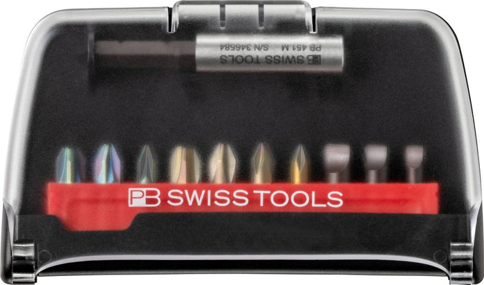 PB Swiss C6 701 BC PrecisionBits C6 Set in BitCase 10 Pce SL/PH/PZ
