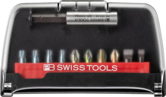 PB Swiss C6 702 BC PrecisionBits C6 Set in BitCase 10 Pce SL/PH/PZ/TX