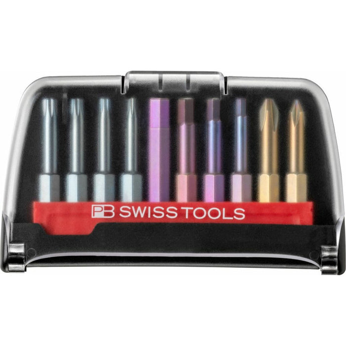 PB Swiss E6 700 BC PrecisionBits E6 Set in BitCase 10 Pce PH/TX/Hex