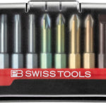 PB Swiss E6 702 BC PrecisionBits E6 Set in BitCase 10 Pce SL/PH/PZ/TX
