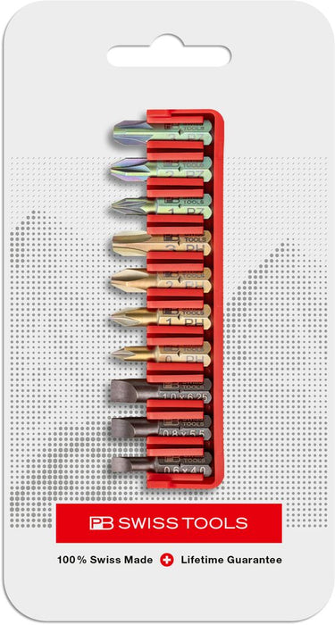 PB Swiss C6 701 CN PrecisionBits C6 Set in BitBlock 10 Pce SL/PH/PZ