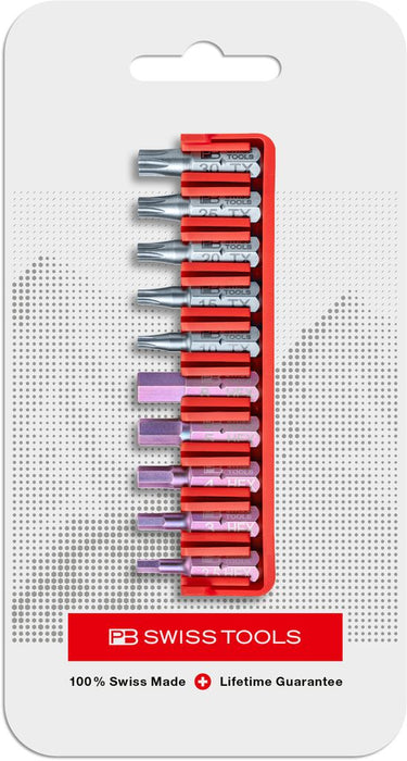 PB Swiss C6 704 CN PrecisionBits C6 Set in BitBlock 10 Pce Hex/Torx