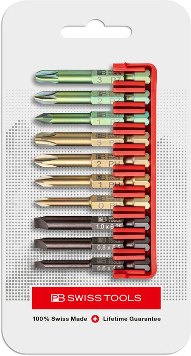 PB Swiss E6 701 CN PrecisionBits E6 Set in BitBlock 10 Pce SL/PH/PZ