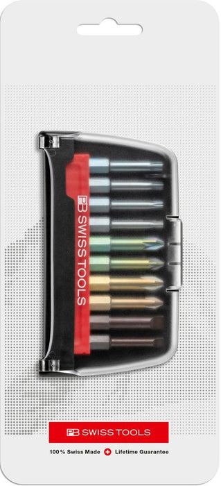 PB Swiss E6 702 BC PrecisionBits E6 Set in BitCase 10 Pce SL/PH/PZ/TX