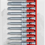 PB Swiss E6 703 CN PrecisionBits E6 Set in BitBlock 10 Pce Torx