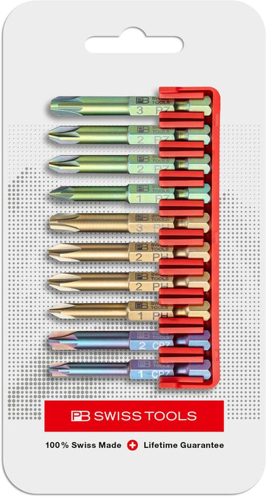 PB Swiss E6 712 CN PrecisionBits E6 Set in BitBlock 10 Pce PH PZ & PZ/SL