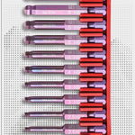 PB Swiss E6 715 CN PrecisionBits E6 Set in BitBlock 10 Pce Hex Ball Point
