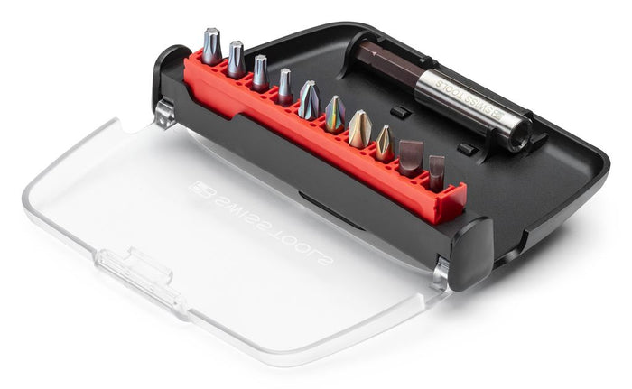 PB Swiss C6 702 BC PrecisionBits C6 Set in BitCase 10 Pce SL/PH/PZ/TX