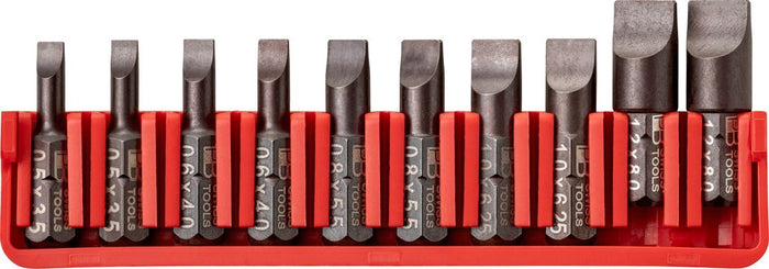 PB Swiss C6 707 CN PrecisionBits C6 Set in BitBlock 10 Pce Slotted
