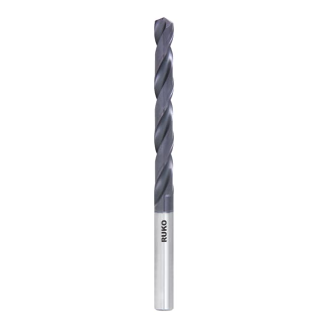 RUKO Solid TC Twist Drill DIN 338 Type N. TiAlN Ø 8mm
