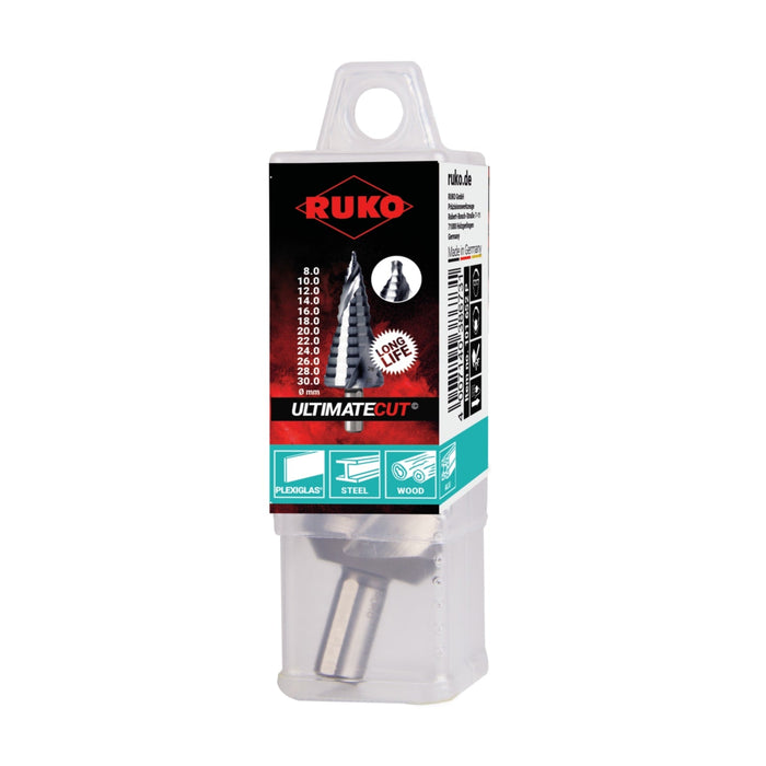 RUKO Ultimatecut Step Drill HSS Runatec With Flowstep® No.1