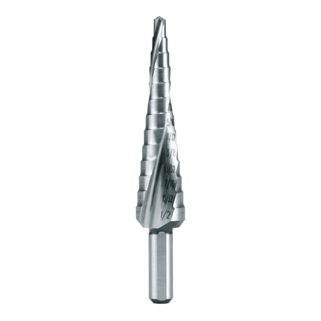 RUKO Step Drill HSS Fractional Sizes Spiral Fluted With Split Point No. 2