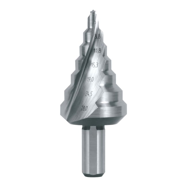RUKO Step Drills HSS Spiral Fluted With Split Point No. 3