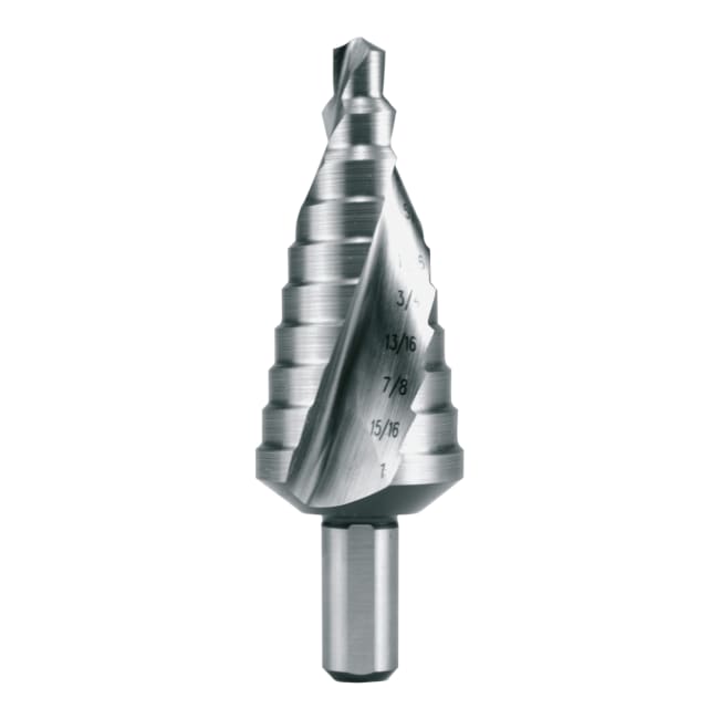 RUKO Step Drill HSS Fractional Sizes Spiral Fluted With Split Point No. 5