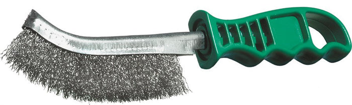 Lessmann Universal Wire Brush Long 260mm Steel Wire Stainless ROF Crimped 0.30mm High 28mm