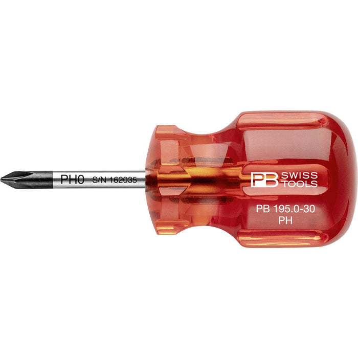 PB Swiss 195 Phillips Classic Stubby Screwdrivers