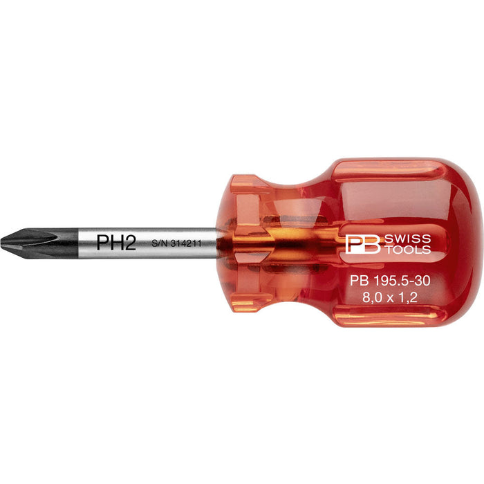 PB Swiss 195 Phillips Classic Stubby Screwdrivers