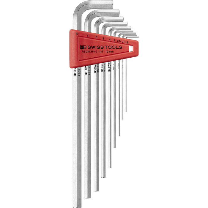 PB Swiss 9 Pce Metric Long Hex Key Set (1.5-10mm)