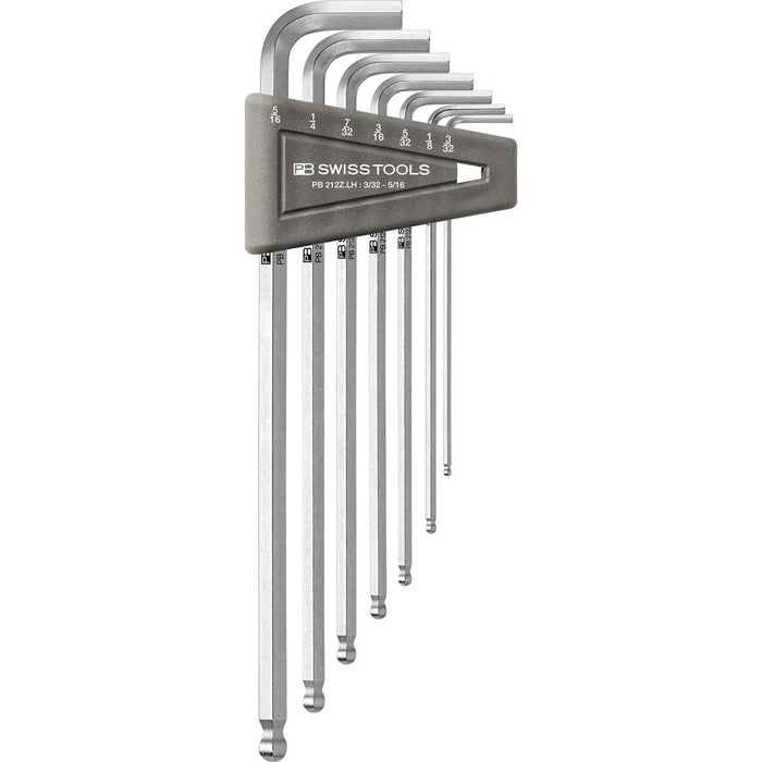 PB Swiss 7 Pce Imperial Ball End Hex Key Set (3/32
