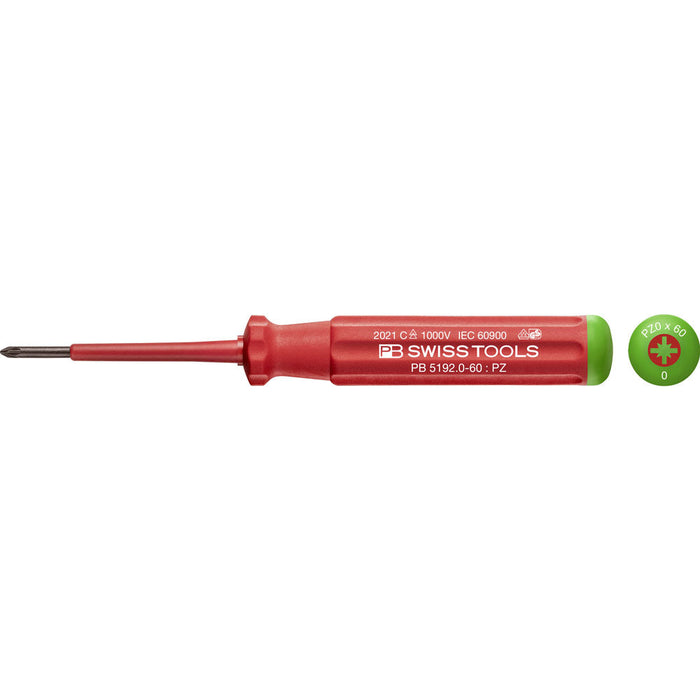 PB Swiss 5192 VDE Pozidriv Screwdrivers