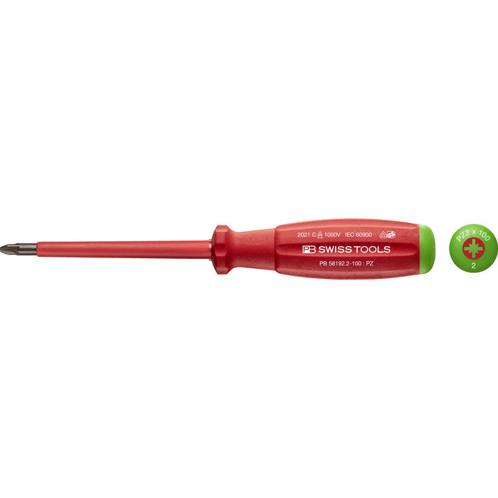 PB Swiss 58192 SwissGrip VDE Pozi Screwdrivers