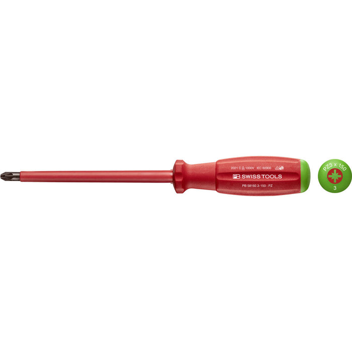 PB Swiss 58192 SwissGrip VDE Pozi Screwdrivers