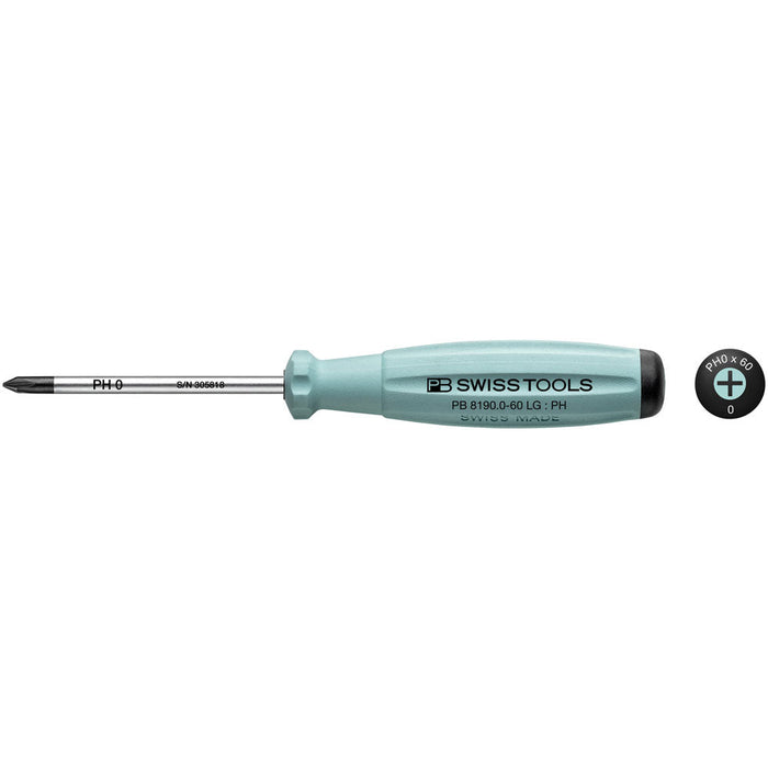 PB Swiss 8190 RB SwissGrip Phillips Screwdrivers (Various Sizes)