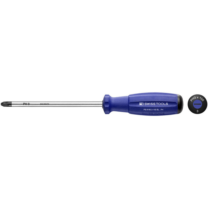 PB Swiss 8190 RB SwissGrip Phillips Screwdrivers (Various Sizes)
