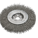 Lessmann Single Segment Brush Dia 100mm Width 12mm Tube 30mm Stainless Steel Wire Crimped 0.20mm