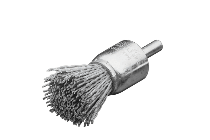 Lessmann End Brush 6mm Shank Dia 23mm Abrasive Nylon SIC K 320