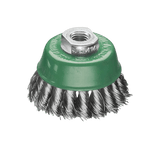 Lessmann Knot Cup Brush Dia 65mm 18 Z Steel Wire Stainless ROH Thread M14