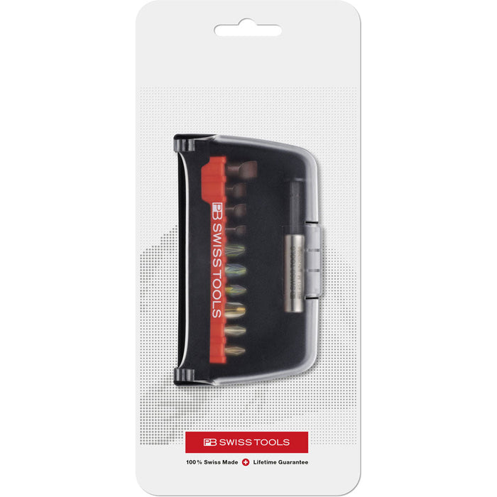 PB Swiss C6.989 PrecisionBits C6 10 Pce Set in BitCase in Blister Pack