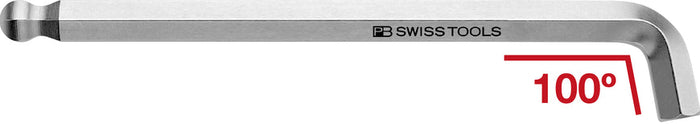 PB Swiss 100° Hex Key L-Wrench with Ball-Point 10mm