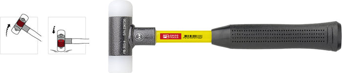 PB Swiss 303.3 Dead-Blow Mallet with Plastic Head 499g