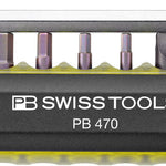 PB Swiss 470 Yellow BikeTool Pocket Tool with 9 Screwdriving Tools & 2 Tyre Levers in Skin Pack