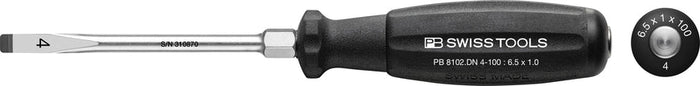 PB Swiss 8102 DN SwissGrip Slotted Screwdriver 6.5mm