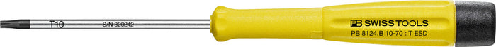 PB Swiss ESD Electronics Torx Screwdriver with Turnable Head TX10 x 70mm