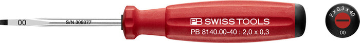 PB Swiss 8140 SwissGrip Slotted Screwdriver 0.3 x 2 x 40mm