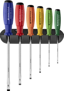 PB Swiss 8240.RB SwissGrip Screwdriver 6 Pce Set for Slotted Screws