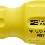 PB Swiss 8452 ESD SwissGrip (Electrostatic Discharge) Stubby Bit Holder with Magnet