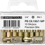 PB Swiss C6 190/1MP PrecisionBits for Phillips Screws C6.3 1/4