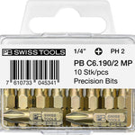 PB Swiss C6 190/3MP PrecisionBits for Phillips Screws C6 1/4