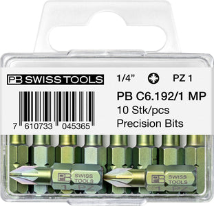 PB Swiss C6 192 MP Pozi PZ1 PrecisionBit Design C 6.3 (1/4