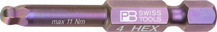 PB Swiss E6 212 Hex Ball Point PrecisionBit 4mm
