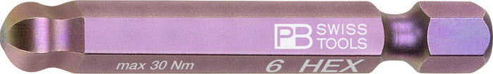 PB Swiss E6 212 Hex Ball Point PrecisionBit 6mm