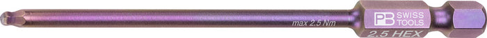 PB Swiss E6L 212L Hex Ball Point PrecisionBit 2.5mm