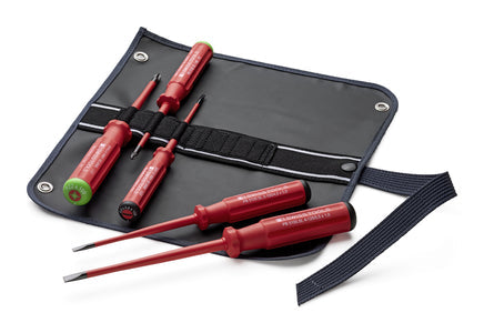 PB Swiss VDE Slim Screwdriver Set in Roll-Up Case SL/PZ