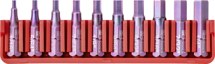 PB Swiss C6 711 CN PrecisionBits C6 Set in BitBlock 10 Pce Hex Imperial