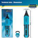 Hazet 1/4in Corldess Screwdriver 5Nm 9230B-2